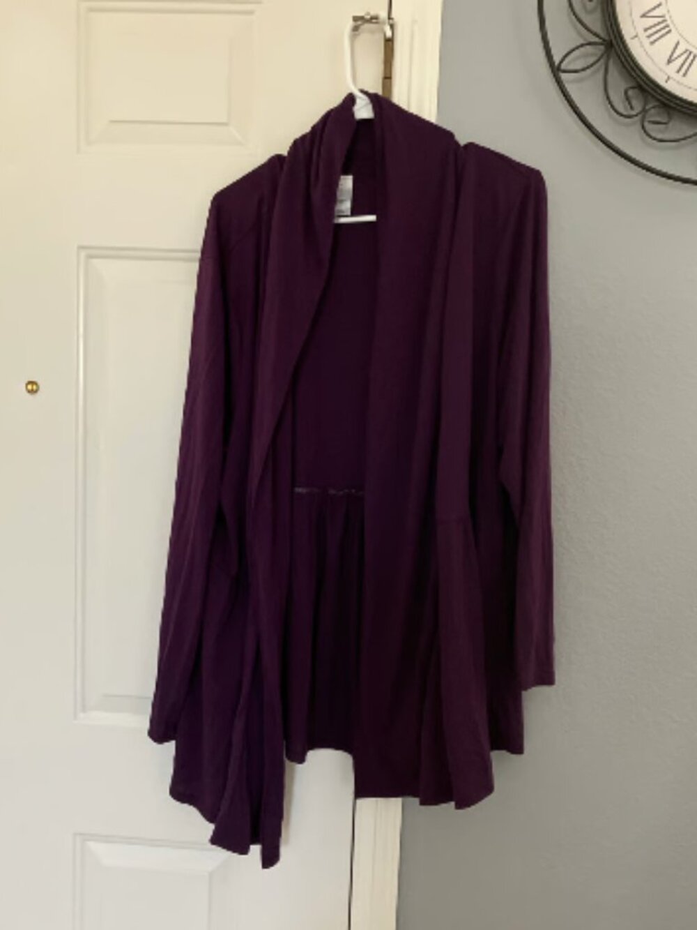 JMS brand size 3X Purple Open Front Cardigan